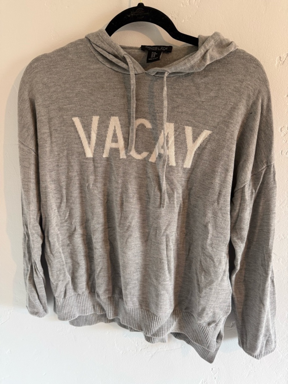 Rachel Zoe-Vacay Hooded Pullover Sweater - Gray